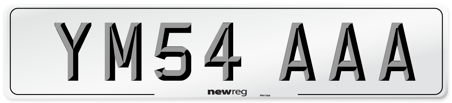 YM54 AAA Number Plate from New Reg